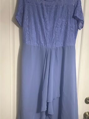 Source Unknown Lavender Lace Midi Dress